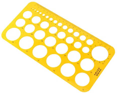 HOODANCOS Feines Kurvenplatten-messwerkzeug Kreisschablonen-lineale Für Schule Büro Und Kunstdesign