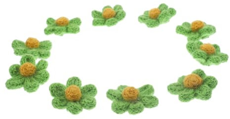 LOLIPPYY 10stücke Kreative Blumen-design Garn Blumen Patch Appliques Nähen Patches Nähen Zubehör Für Kleidung Flicken Zum Reparieren Und Dekorieren