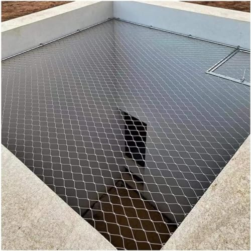 YKMYXZ, Flexibles Drahtseilnetz mit Schnalle, Begrenzungsschutznetz for Garten, Bauernhof, Treppe, Balkon, Absturzsicherung in großer Höhe(A mesh Hole: 10cm,2x8cm)
