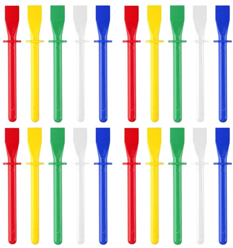 SYEYCW 20 Piezas Esparcidores de Pegamento, Esparcidores de Colores de Plástico, 11.5cm Aplicadores de Pegamento, Accesorio de Herramientas Manualidades, para Artesanía, Escuela, Hogar