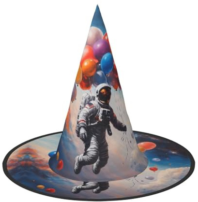 Cxzmnba Confezione da 2 cappelli da festa con astronauti e palloncini, cappello per Halloween, accessori essenziali per festival, travestimenti e cosplay, taglia unica