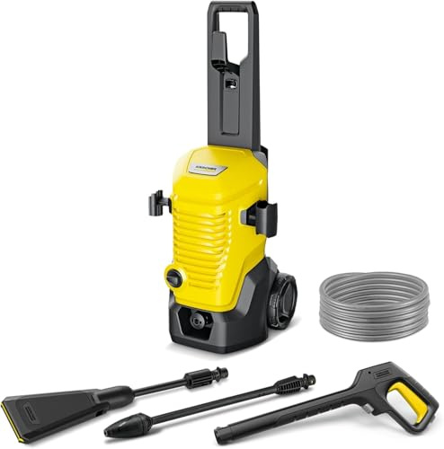 Kärcher high-pressure washer K 4 WCM Flex eco!Booster, pressure: max. 130 bar, flow rate: 420 l/h, coverage: 30 m²/h, weight: 11.5 kg, extra flexible high-pressure hose, eco!Booster, dirt blaster