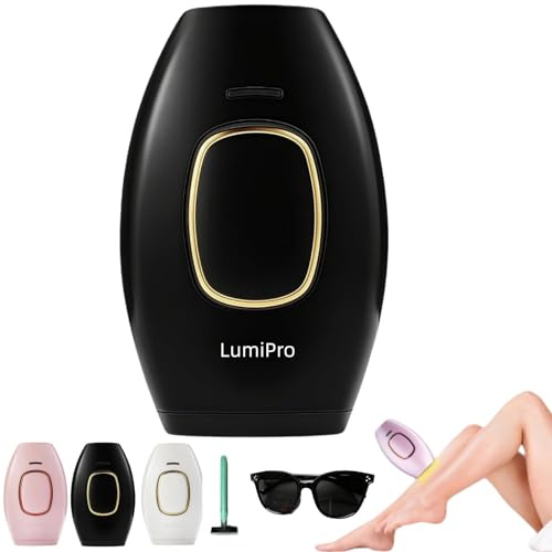 LumiPro IPL von Feleva Original-Effektives IPL Gerät zur dauerhaften Haarentfernung für Frauen und Männer – Ideal für Beine, Arme und Gesicht (Schwarz 470nm~1100nm)