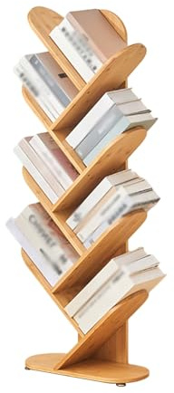 Libreria a forma di albero, libreria autoportante, scaffale for libri, adatta for soggiorno, camera da letto e ufficio domestico(7-Tier)