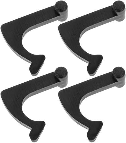 VOSAREA Soporte para Discos de Vinilo 4 Piezas de Hierro Negro Adaptador de Brazo para Tocadiscos Fijador para Plato Giratorio Accesorios para Tocadiscos de Vinilo