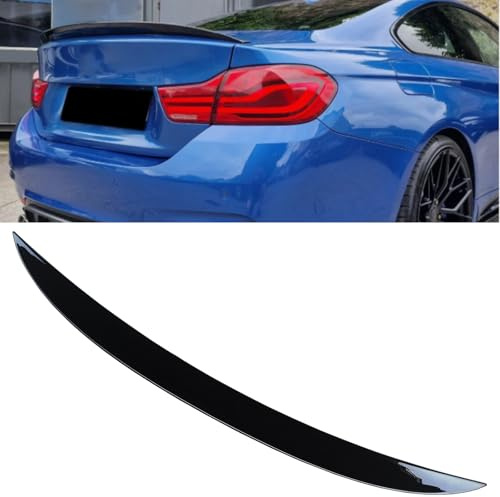 HJRegaFimu Heckspoiler in Hochglanzschwarz, passend für BMW 4er F32 428i, 430i, 435i 2-Türer Coupé (2014–2020), ABS-Heckklappenspoiler, Heckklappenlippe, Karosserie-Kit