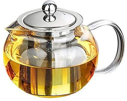 bestonzon hitzebest?ndiges Glas High Borosilikat Loose Leaf mit Edelstahl-Teesieb 1300?ml