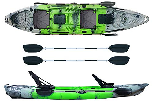 Atlantis, Kayak-Canoa, Cosmic KARP, 390 cm, Verde o Grigia, 2 Gavoni, 2 Seggiolini, 2 Pagaie