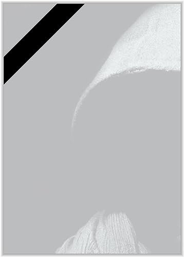 Briefpapier Trauer DIN A4 - Trauerbrief und Kondolenz-Papier 20 Blatt - Motiv Nr. 062 | 80g/m²