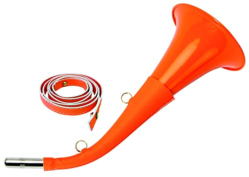 Januel Art: Uni Gof32121 Horn für Jagd, 30 cm + PU mit Schulterriemen – Neonfarben, Fluo