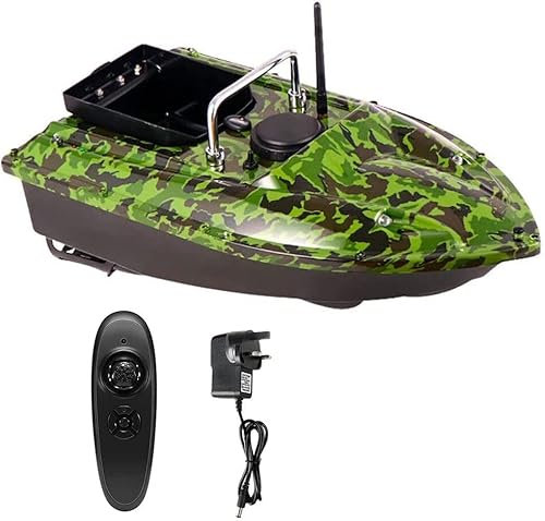 SHZICMY Bootsboot, 500 m, Ferngesteuertes Köderboot, mit fester Geschwindigkeit, intelligent, Camouflage, intelligentes Angelboot, 1,5 kg Belastung – einfache Kabine