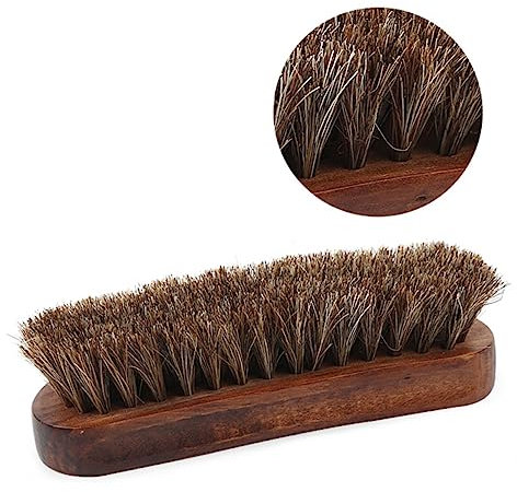 CHILDWEET Rosshaarbürste Mit Holzgriff Empfindliche Schuh Und Kleiderbürste Schonend Für Möbel Und Anzüge Fusselentfernend Haustierhaarentferner