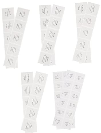 MAGICLULU 50blätter Selbstklebende Wasserfeste Etiketten Für Shampoo Und Kosmetik-flaschen-etiketten Langlebig Und Einfach Anzuwenden