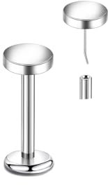 Lantine Gewindelose Labret Piercing G23 Titan 16g Push In Flat Back Medusa Piercing 6mm Helix Tragus Lobe Knorpel Piercing Schmuck