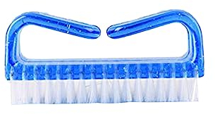 Spazzola per unghie riutilizzabile in plastica per pulire la mano Spazzola per la polvere del chiodo Design pratico