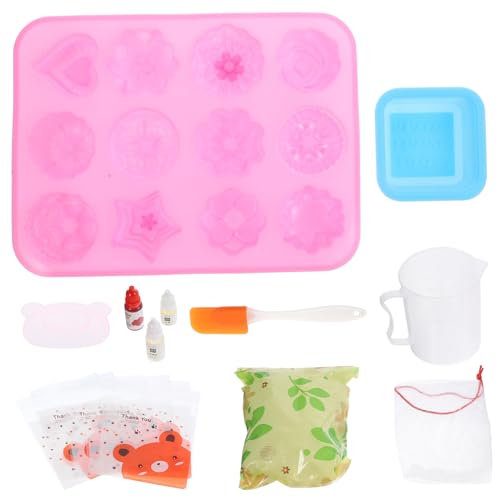 KONTONTY Seifenherstellungsset Selbstgemacht Kit Für Zuhause Mit Werkzeuge Und Materialien Anfängerfreundlich Handgemachte Seife Selber Machen Familienaktivität Und Geschenk