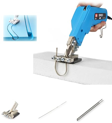 Foam Carving Knife Electric Hot Cutter for Sculpting Styrofoam Sponge - includes Blades & Accessories - Small Slotting Board for Precision Cutting