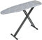 KINGRACK Ironing Board, 134 x 33cm Metal Panel Iron Board with Silicon Iron Rest, Heat & Scorch Resistant Cover, Height Adjustable, Heavy-Duty Compact Ironing Board, Dark Grey