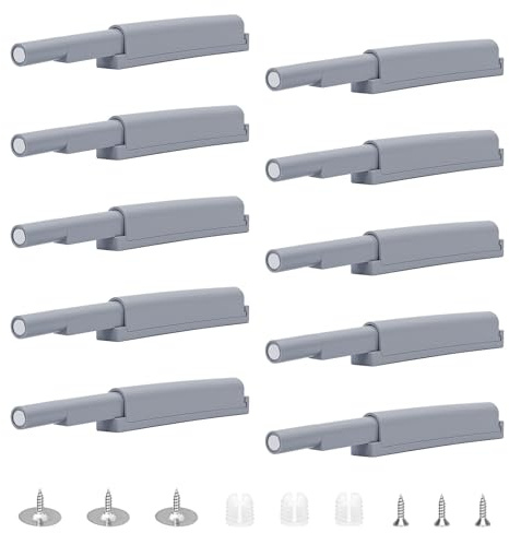 10cierre magnetico puerta push, Amortiguador Puerta Cierre Magnético Empuje para Magnético Sistema Push para Puerta Armarios Pestillo Magnetico Amortiguador Cierre Sujetar con Cierre