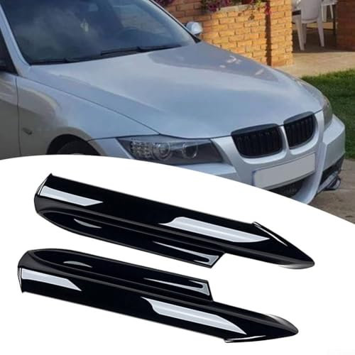 CWMMS Auto Frontlippe Frontspoiler für BMW Série 3 E90 E91 320i 330i 2005–2008, Auto Frontspoiler Lippe Auto Bumper Protector Frontlippe Spoiler Protector Stoßstangendiffusorschutz