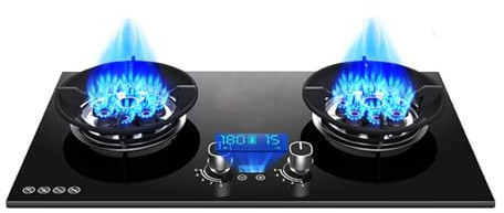 Cuisinière À Gaz 75 Cm², Brûleurs, Minuterie De 180 Minutes (indépendante Des Deux Côtés), Minuterie De 5,2 KW À 9 Cavités, Protection Contre Les Incendies Importants Et Les Extinctions Accidentelles(