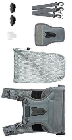 Deux gilets réglables pour transporter des systèmes de harnais de poitrine avec sangles de sécurité pour appareils photo reflex numériques
