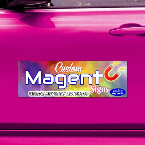 ZYHJJ Magneti Personalizzati per Auto - Adesivo Magnetico Personalizzato - Targhe Magnetiche per Auto Personalizzate con Stampa a Colori - per Frigorifero Veicolo Lavagna Bianca e pubblicità