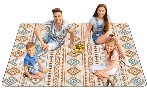 Générique Coperta da picnic impermeabile – tappeto da picnic per terrazza tappeto esterno | telo da pavimento impermeabile ad asciugatura rapida per campeggio escursionismo spiaggia