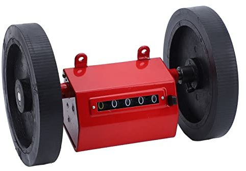 MasYosh Contatore del Misuratore di Rotolamento, Display a 5 Cifre Rulli in Gomma Funzionamento Silenzioso Liscio con Pulsante di Ripristino per la Misurazione della Pellicola di