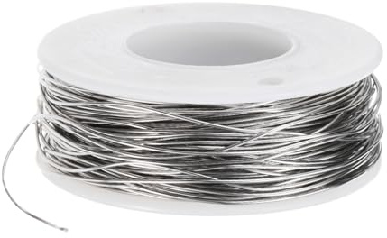 M METERXITY Alambre De Acero Inoxidable Calibre 22, 0.6mm 40m Alambre Flexible Para Trampas Florales Para Fabricación De Joyas/Escultura/Construcción