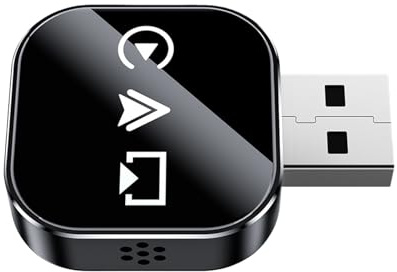 Adattatore Video per Display Auto,Convertitore a Collegamento Automatico Rapido | Adattatore Wireless Per Mirroring Telefono Su Schermo Auto,per Uso Quotidiano Viaggi Lunghi Guida Urbana Streaming Mus