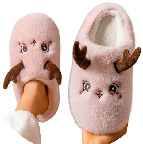 Pantofole Donna Pelose - Pantofole Invernali Unisex Comode con Suola per Il Comfort E Il Calore in Ambienti Chiusi. Calzature in Morbido Pile con Design Antiscivolo Perfette per