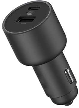 Taidda Cargador de Dos Puertos USB-A, Adaptador de Carga Rápida con Luz LED para Teléfonos, Portátiles, Dispositivos de Carga de Coche