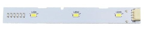 Enha Lampe LED pour réfrigérateur avant BCD575WDB, 518WDGH & 0064001827 – 130 × 16 mm PCB Illumination Light, économe en énergie, facile à installer