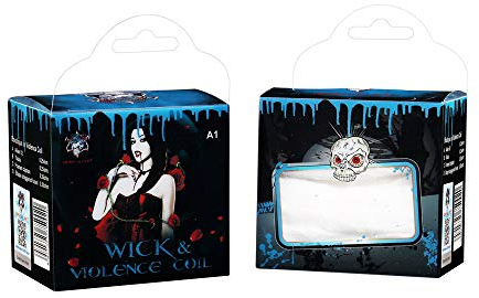 Demon Killer Wickeldraht Wick Coil Wires und Baumwolle DIY Heating Coil Flame Coil Ni81 Vape vorkompilierte Spulen Draht Raging Fire RDA/RBA/RTA/RDTA Blau