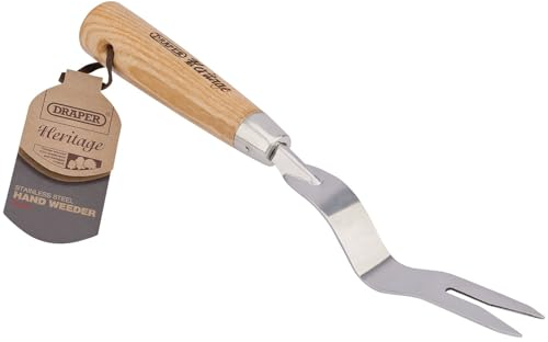 Draper Heritage 99027 Stainless Steel Hand Weeder with Ash Handle