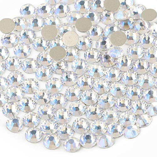 Beadsland 1440 Stücke Flache Rückseite Strasssteine, Nagel Kristalle Strasssteine Für Nägel, Blauer Mondlicht, SS16(3.8-4.0mm)