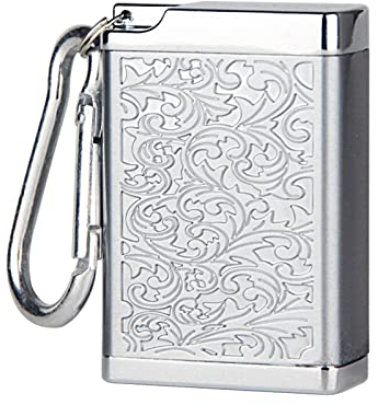 Kytpyi taschenaschenbecher für unterwegs geruchsdicht, mobiler aschenbecher, Mini-Aschenbecher aus Metall mit Schlüsselanhänger, ultraversiegelter, isolierter, leichter Outdoor-Aschenbecher