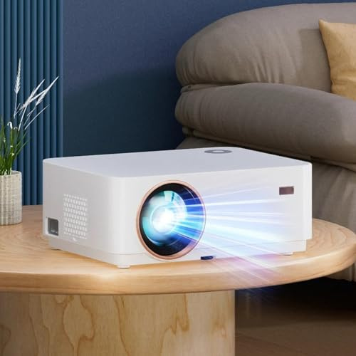 4K Supported Projector with WiFi 6 & Android TV | 1080P Native Electric Focus, Auto Keystone, Portable Outdoor for Home Cinema