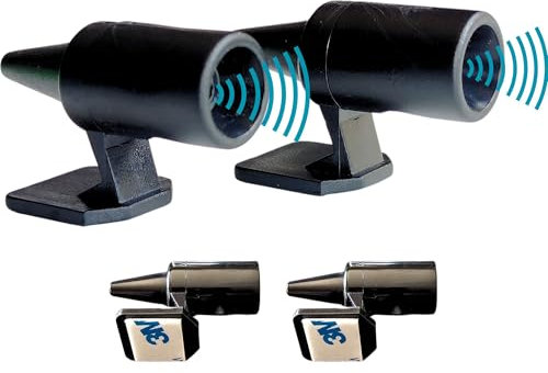 BASAMA Ahuyentador De Jabalies de fácil instalación | Seguridad y Protección con el Dispositivo Anti Animales Coche | Ultrasonidos | Ligereza| Durabilidad (2 Unidades)