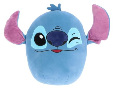 Cojín Peluche Suave en Forma de Huevo – Modelos Stitch, Angel y Kuromi – Tamaños 22 cm / 32 cm (Stitch, Grande 32cm)