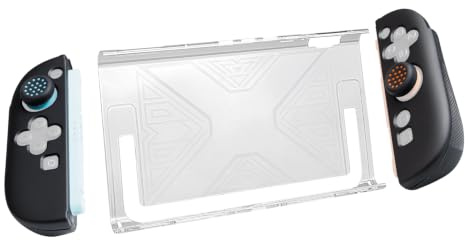 SOULWIT Kit de Protection pour Nintendo Switch 2 (NS2), Coque Rigide Transparente Console + Capuchons pour Poignées + Contrôleur Housses de Protection