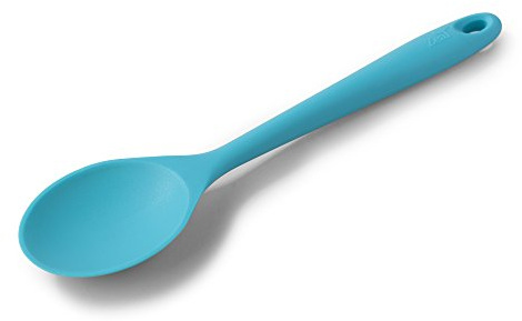 Zeal Silicone Non-Stick Kitchen Cooking Spoon, Heat-Resistant Perfect for Stirring, Serving, Scooping, Baking and Mixing, 28cm, Aqua