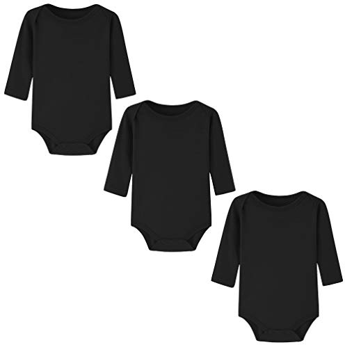 BINIDUCKLING Baby Girls bodysuit 3-pack långärmad