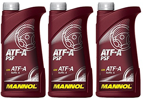 MANNOL 3 x 1L ATF A PSF/Servo- Getriebe- Hydraulik- oel Rot