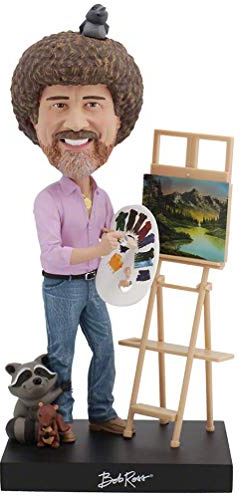 Royal Bobbles Bob Ross Collectible Bobblehead Statue