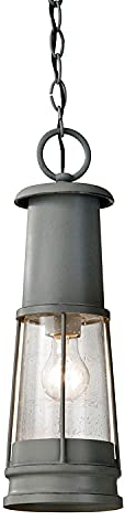 Pendelleuchte SAMMY Grau antik IP44 Maritim Vintage Design Außenlampe Laterne Garten Terrasse Balkon