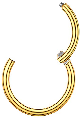 PROSTEEL Nasenpiercing Ohrpiercing 20G/18G Chirurgenstahl Universal Piercing für Nase Septum Ohr Helix Tragus Edelstahl/18k vergoldet 6/7/8/9/10mm Piercing Schmuck für Männer Frauen