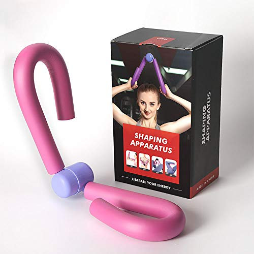 Junxia Thigh Master Oberschenkeltrainer, Oberschenkelformer, Trainer zum Straffen von Beinen, Armen und Oberkörpermuskeln, kreieren eine faszinierende Kurve, Heim-Workout-Trainingsgerät (Pink)