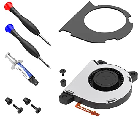ElecGear Replacement CPU Lüfter kompatibel mit Nintendo Switch Lite HDH-001, Intern Reparatur Ersatzkühler Ventilator Kühler Cooling Fan, Thermo Paste, Schraubendreher und Reparaturwerkzeugsatz